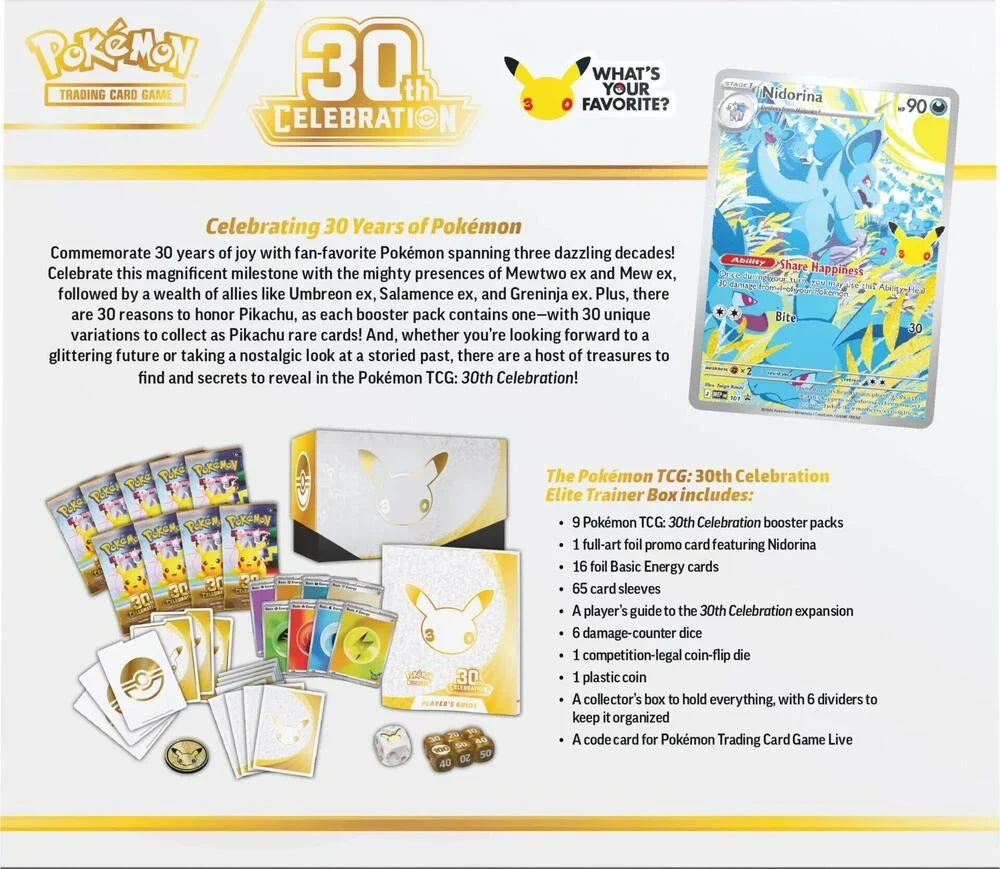 Pokémon TCG: 30th Celebration Elite Trainer Box