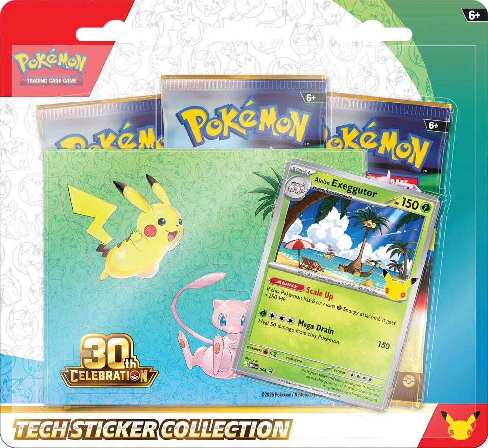 Pokémon TCG: 30th Celebration Tech Sticker Collection