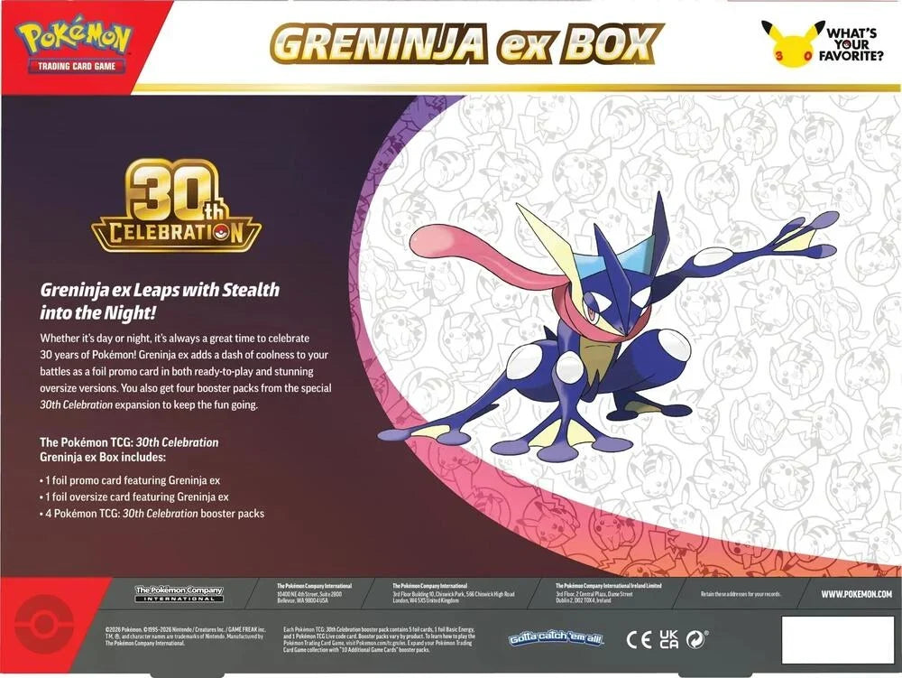 Pokémon TCG: 30th Celebration Pokémon ex Box